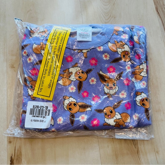NWT Hanna Andersson 150(12) long john pajamas Pokemon Eevee - Picture 2 of 3